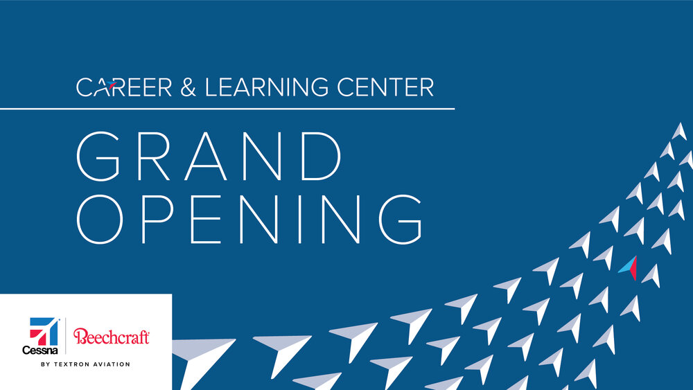 Media kit ribbon cutting textron aviation career learning center